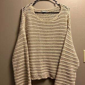 American Eagle Outfitters Tan Knit Sweater